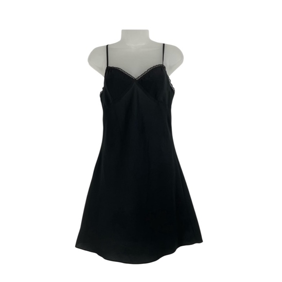 Betsy Johnson Vintage Black Slip Dress 90’s Y2 K Sz Small - Picture 2 of 11